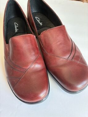 Clark's Brown  Casual Slip On Loafer Clogs Size 8m 84631 Like New